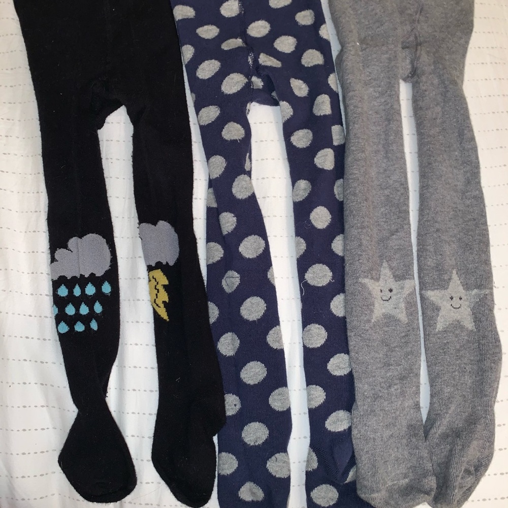 Lot of *3* Zara BabyGirl Tights ~ Size 2-3 Years.
